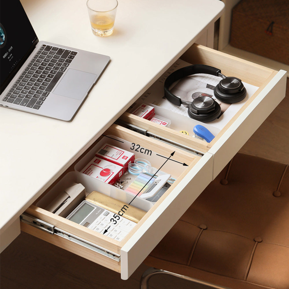 Roascio Solid Rubber Wood Office Desk
