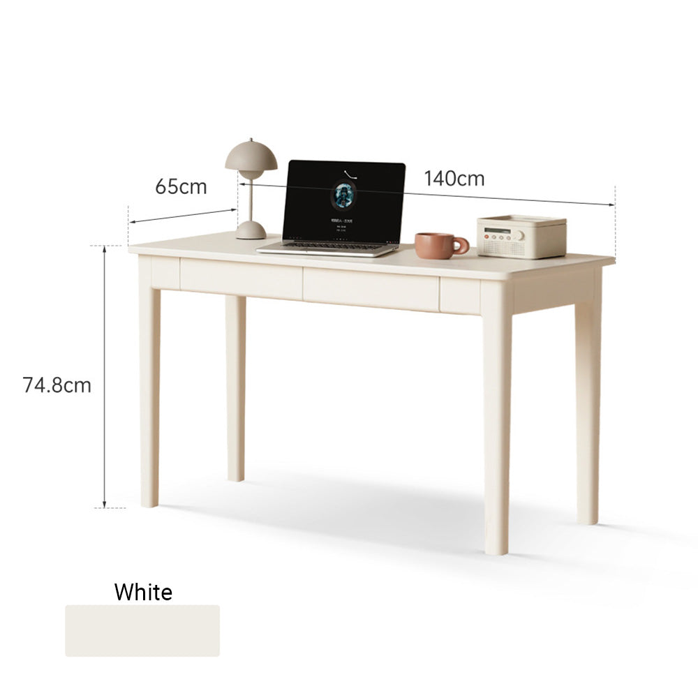 Roascio Solid Rubber Wood Office Desk