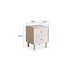 Roding Natural Solid Rubber Wood Bedside Table | Oak Furniture Store