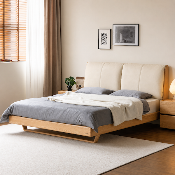 Rometta Natural Solid Oak Bed Frame