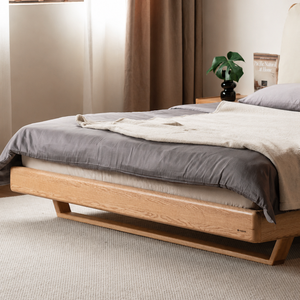 Rometta Natural Solid Oak Bed Frame