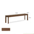Roselle Natural Solid Walnut Dining Bench
