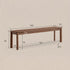 Roselle Natural Solid Walnut Dining Bench