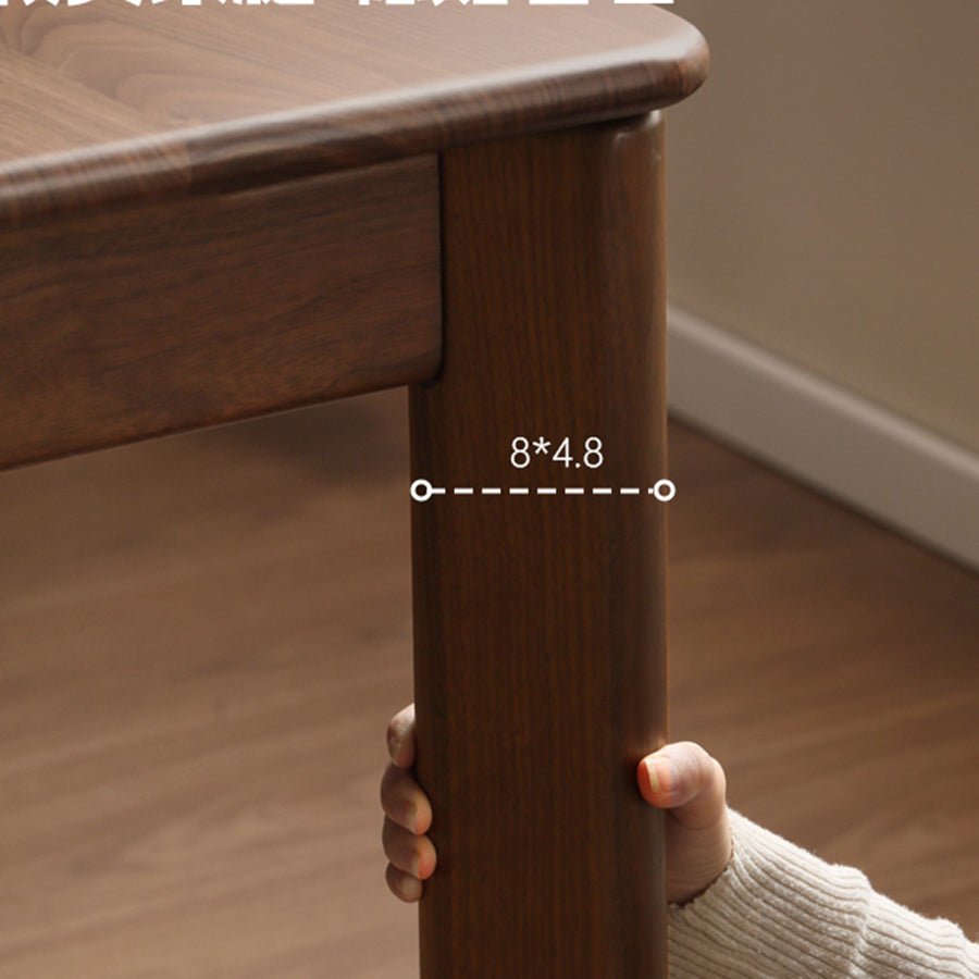 Roselle Natural Solid Walnut Dining Table | Oak Furniture Store