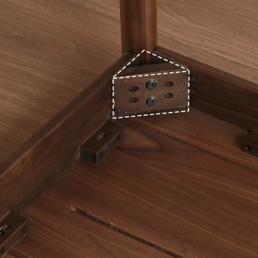 Roselle Natural Solid Walnut Dining Table | Oak Furniture Store