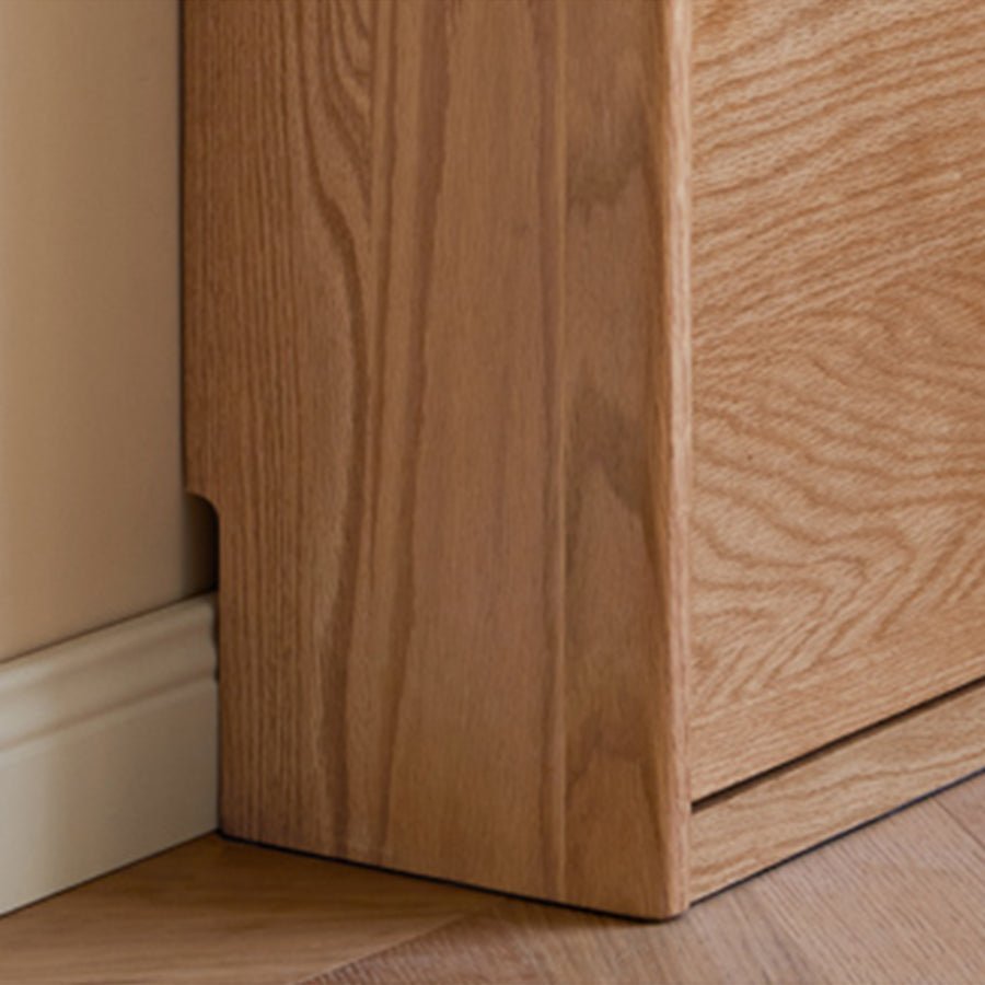 Rostad Natural Solid Oak Flip - top Shoe Cabinet | Oak Furniture Store