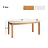 Cesena Natural Solid Rubber Wood Dining Table with Ceramic Top