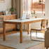 Cesena Natural Solid Rubber Wood Dining Table with Ceramic Top