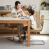 Cesena Natural Solid Rubber Wood Dining Table with Ceramic Top