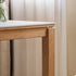 Cesena Natural Solid Rubber Wood Dining Table with Ceramic Top