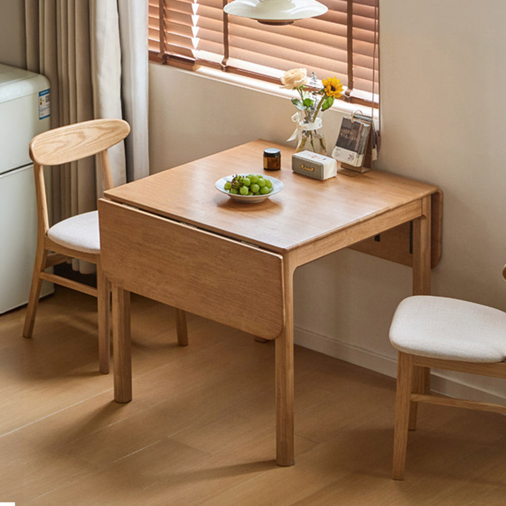 Monti Natural Solid Rubber Wood Foldable Dining Table