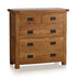 Rustic Country Solid Oak 2+3 Chest of Drawers | Oak Furniture Store