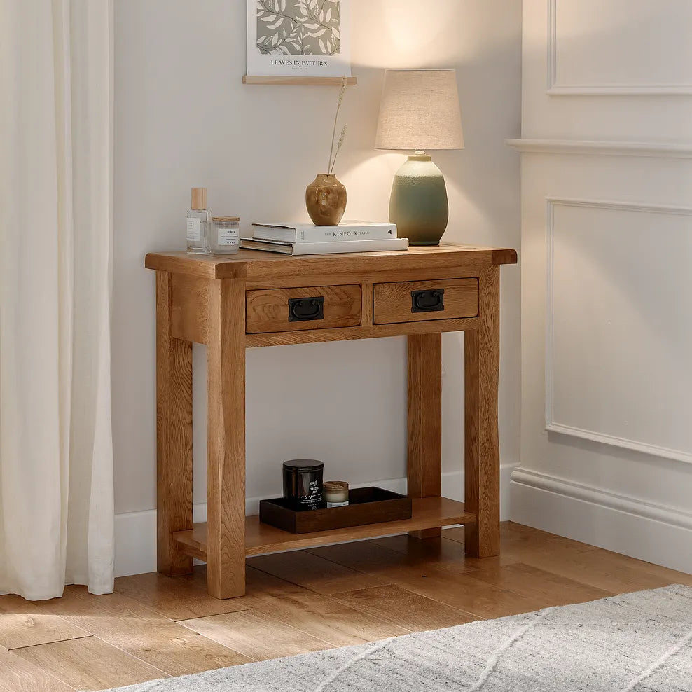 Rustic Console Bar Rustic Country Solid Oak Console Table – Oak Furniture Store New Zealand