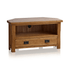 Rustic Country Solid Oak Corner TV Cabinet | Oak Furniture Store
