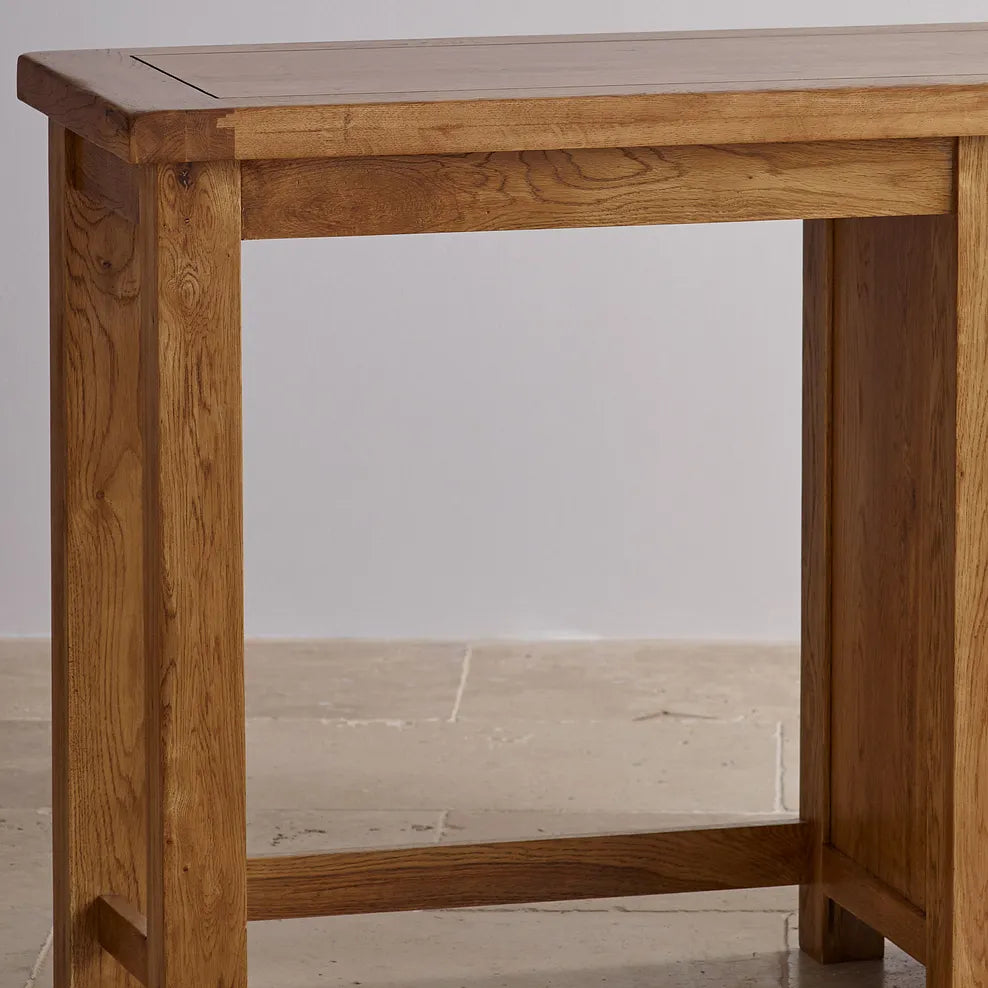 Rustic Country Solid Oak Dressing Table