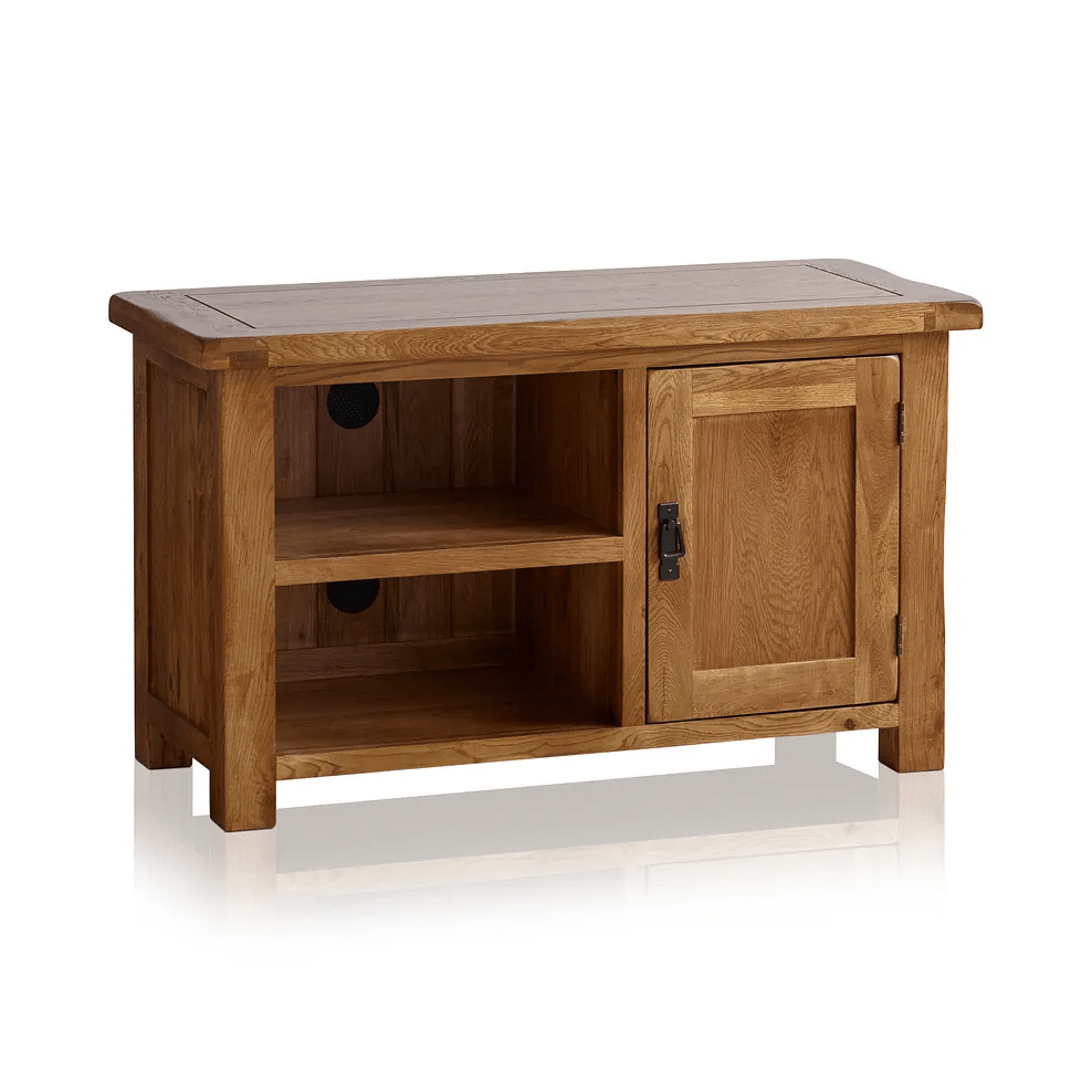 Rustic Country Solid Oak TV Cabinet | Oak Furniture Store