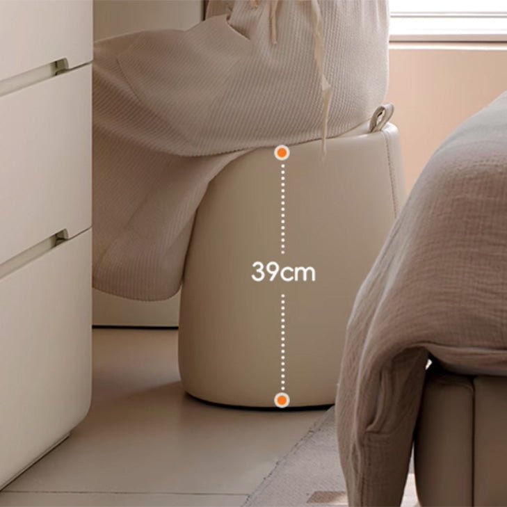 Sala Faux Leather Dressing Stool - Oak Furniture Store