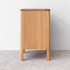 Seattle Natural Solid Oak Bedside Table Side View - Oak Furniture Store