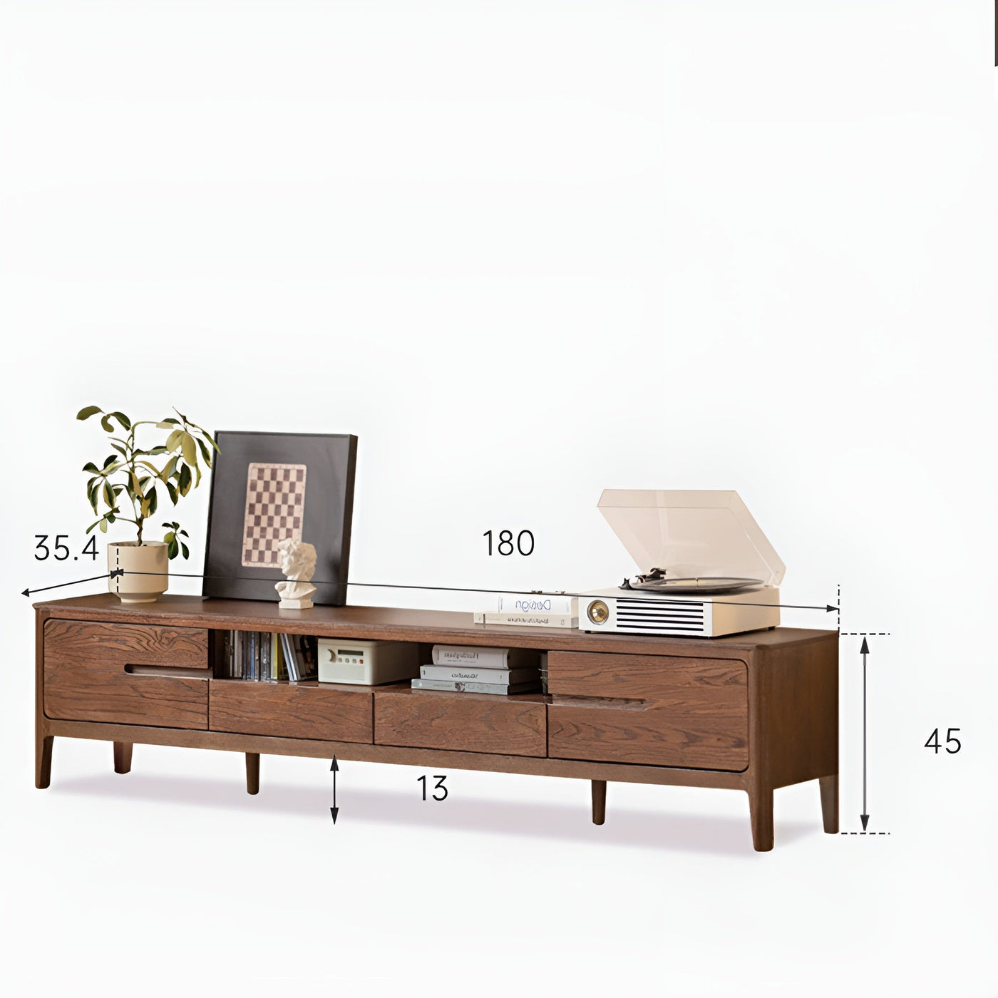 Seattle Solid Oak TV Unit in Walnut Colour – Oak Furniture Store New ...