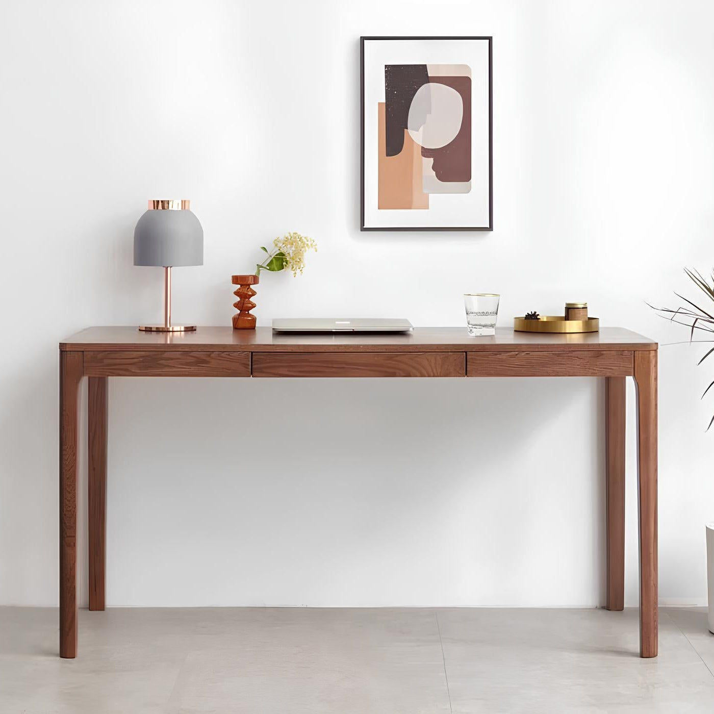 Seattle Natural Solid Oak Writing Desk