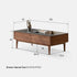 Seattle Natural Solid Walnut Coffee Table