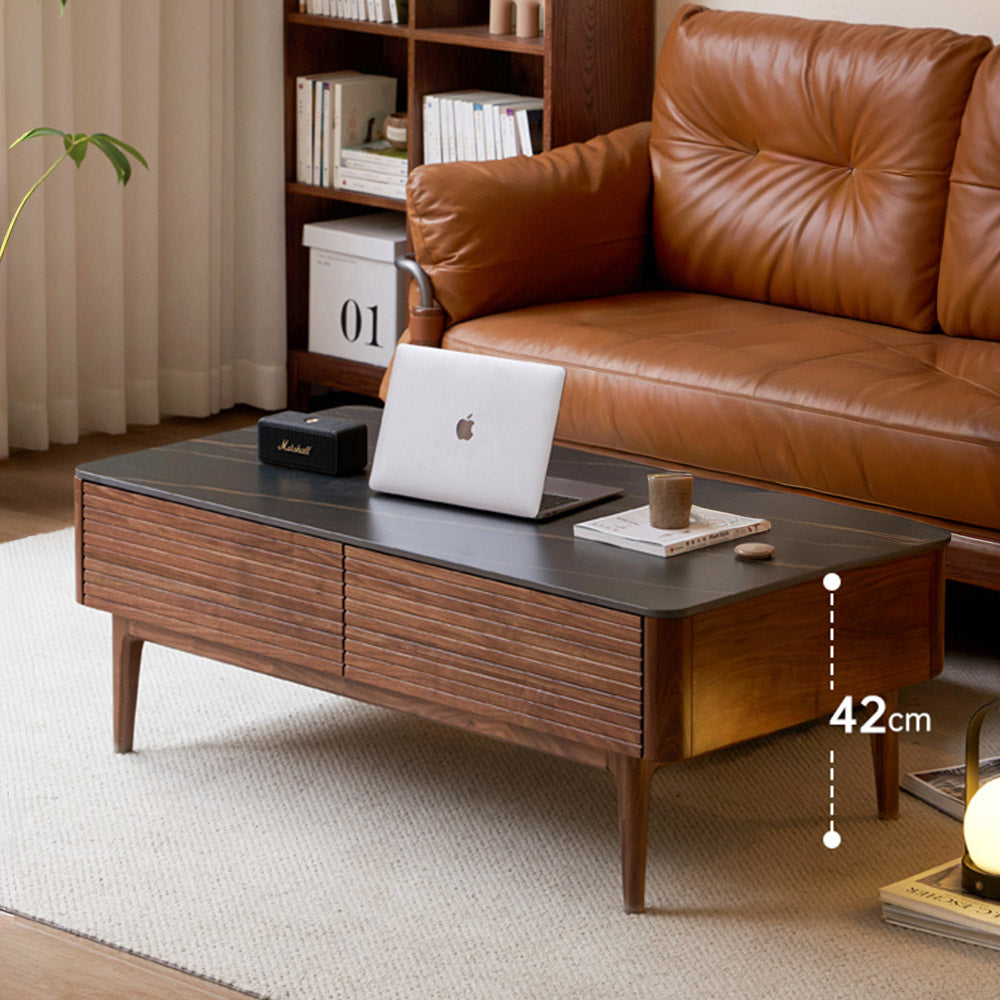 Seattle Natural Solid Walnut Coffee Table