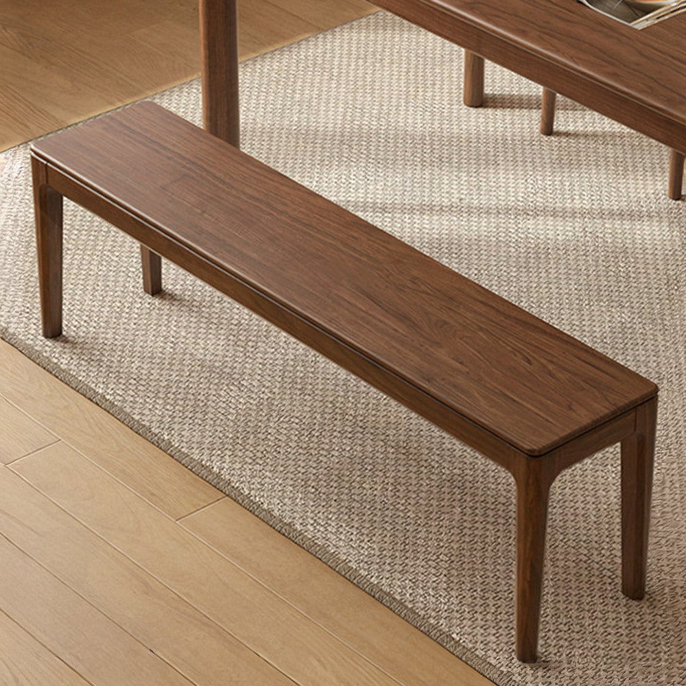Seattle Natural Solid Walnut Dining Bench