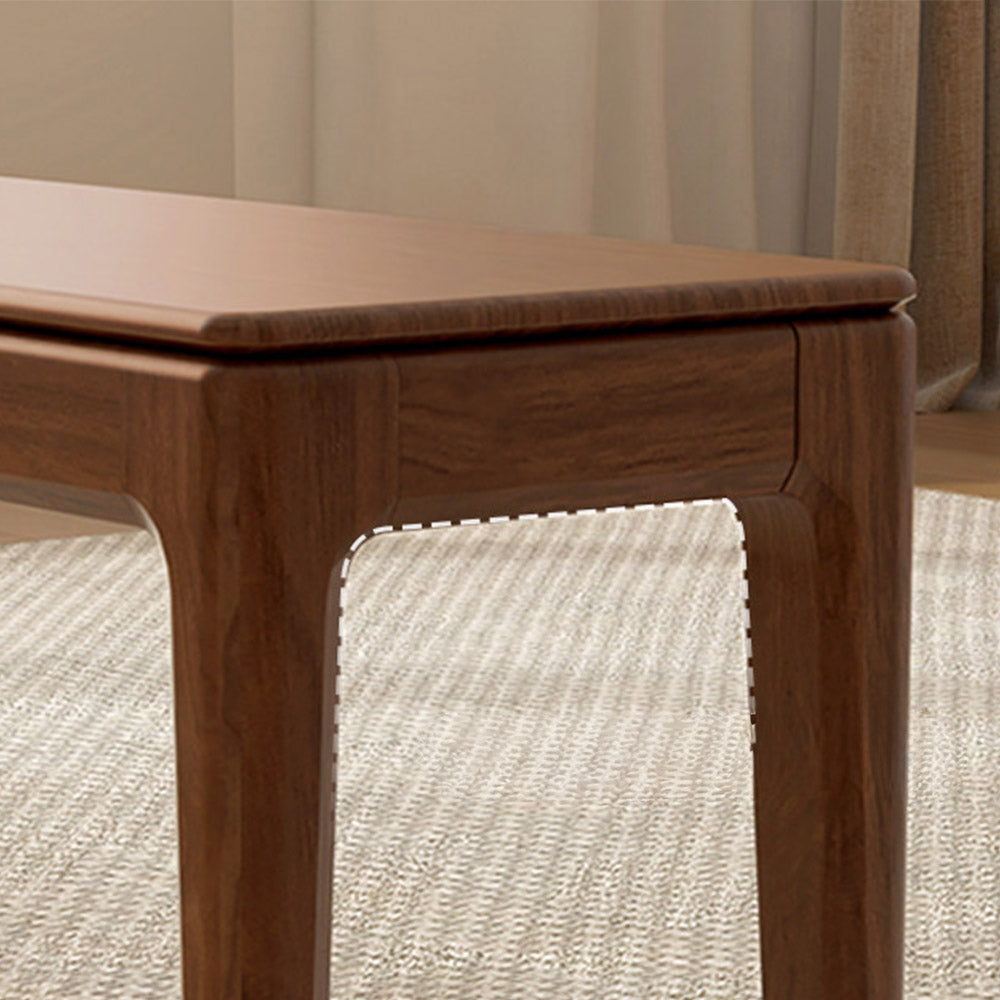 Seattle Natural Solid Walnut Dining Bench