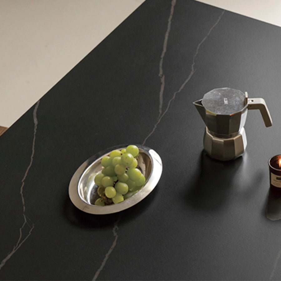 Seattle Natural Solid Walnut Dining Table with Ceramic Top | Oak Furniture Store