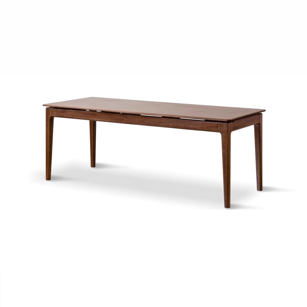 Seattle Natural Solid Walnut Large Dining Table Office Desk