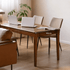 Seattle Natural Solid Walnut Large Dining Table Office Desk