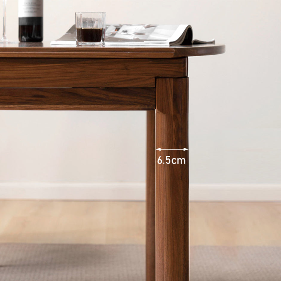 Seattle Natural Solid Walnut Round Extendable Dining Table – Oak ...