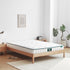 Seattle solid oak platform bed frame styled in a bright modern Kiwi bedroom