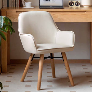 Seesen Silicone Leather Swivel Chair - Oak Furniture Store