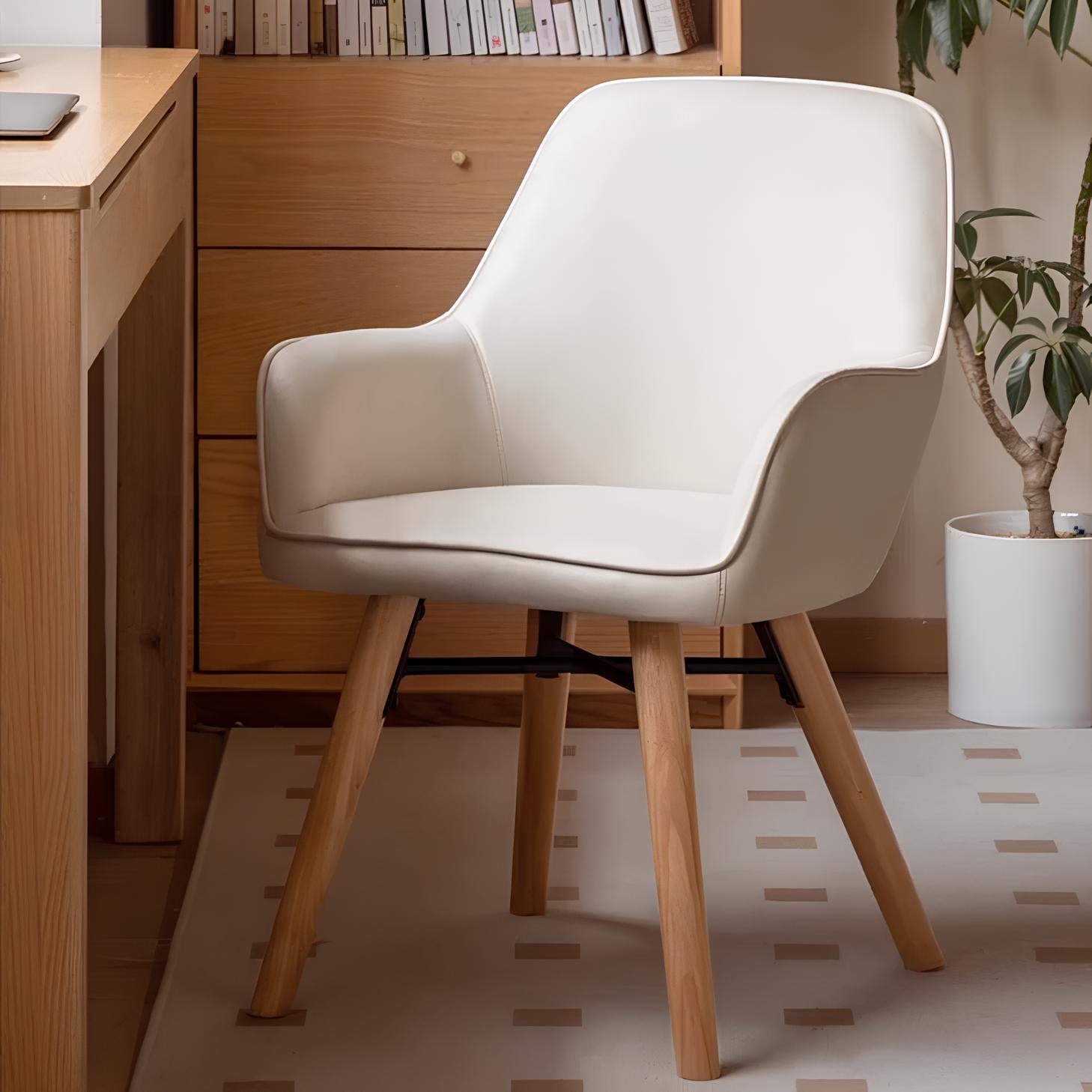 Seesen Silicone Leather Swivel Chair | Oak Furniture Store