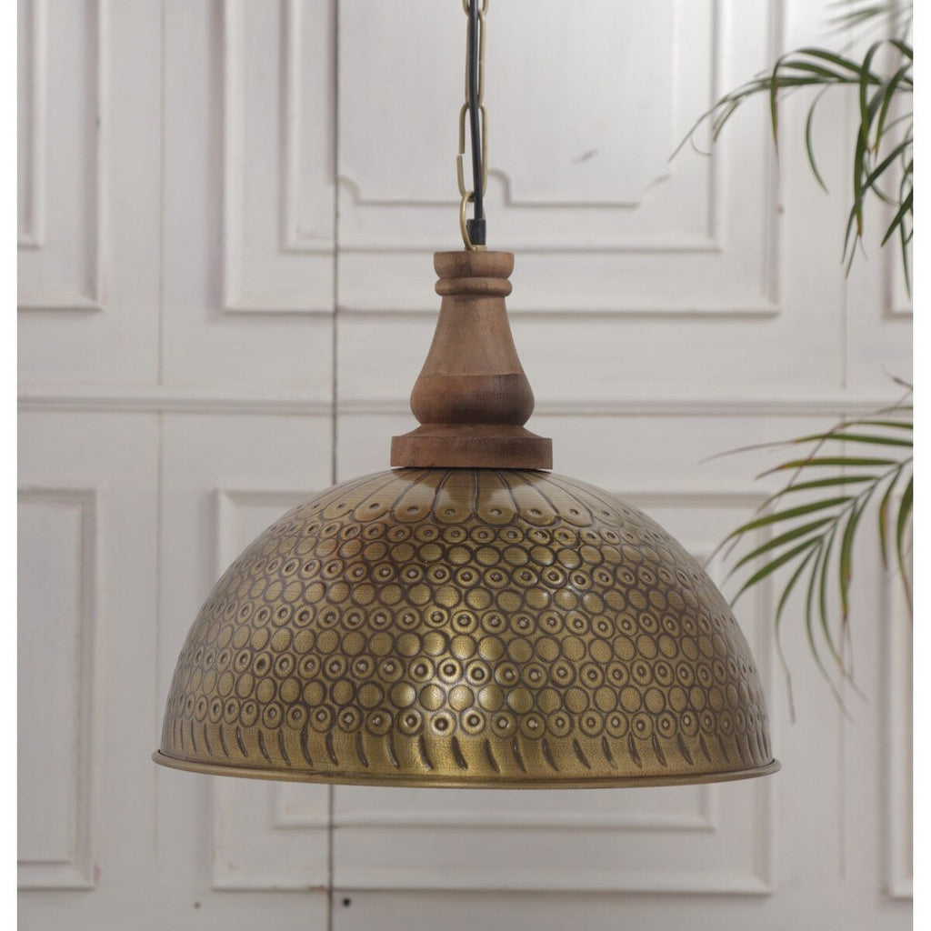 Sefrou Brass Hanging Light RKC1264 - Oak Furniture Store