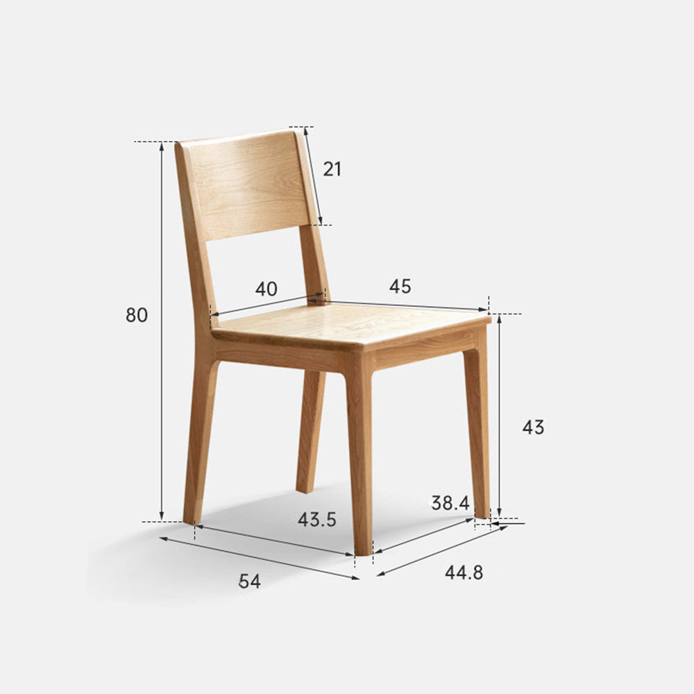 Serri Natural Solid Ash Dining Chair