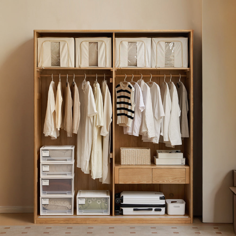 Siena Solid Ash Sliding Door Large Wardrobe