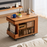 Siliqua Solid Cherry Height Adjustable Side Table