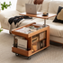 Siliqua Solid Cherry Height Adjustable Side Table