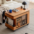 Siliqua Solid Cherry Height Adjustable Side Table