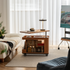 Siliqua Solid Cherry Height Adjustable Side Table