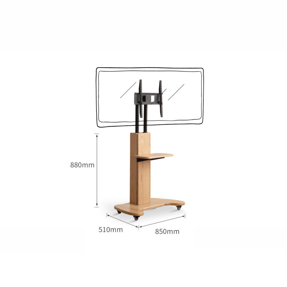 Siliqua Solid Oak Entertainment Shelf