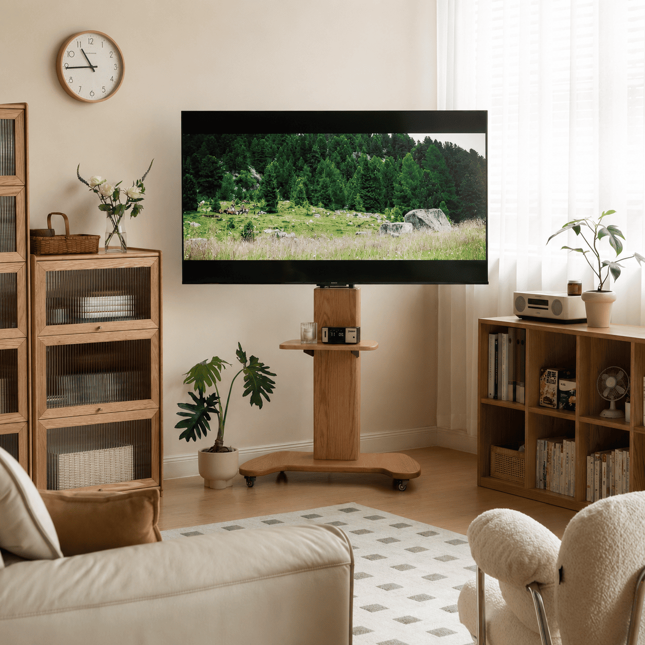 Siliqua Solid Oak Entertainment Shelf