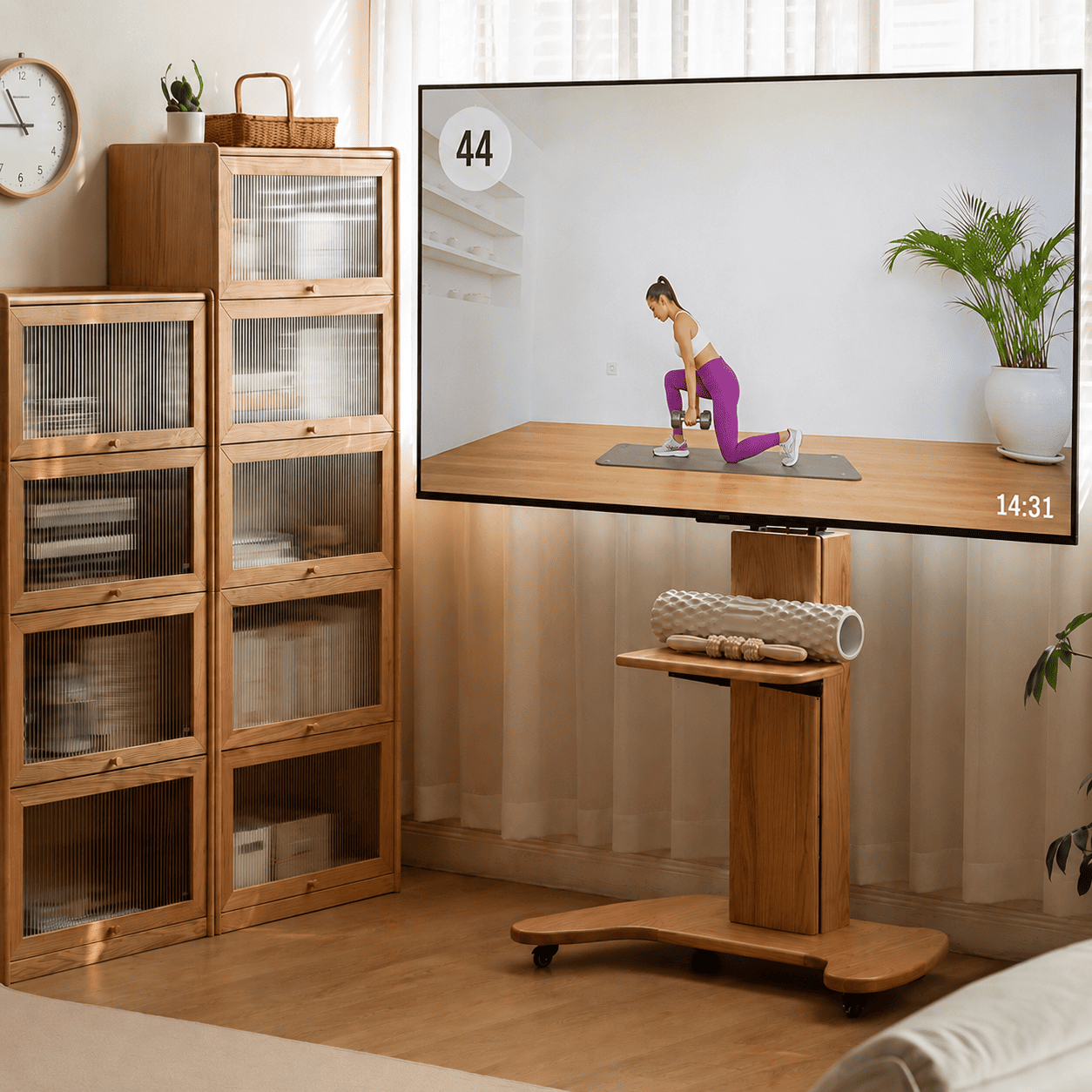 Siliqua Solid Oak Entertainment Shelf