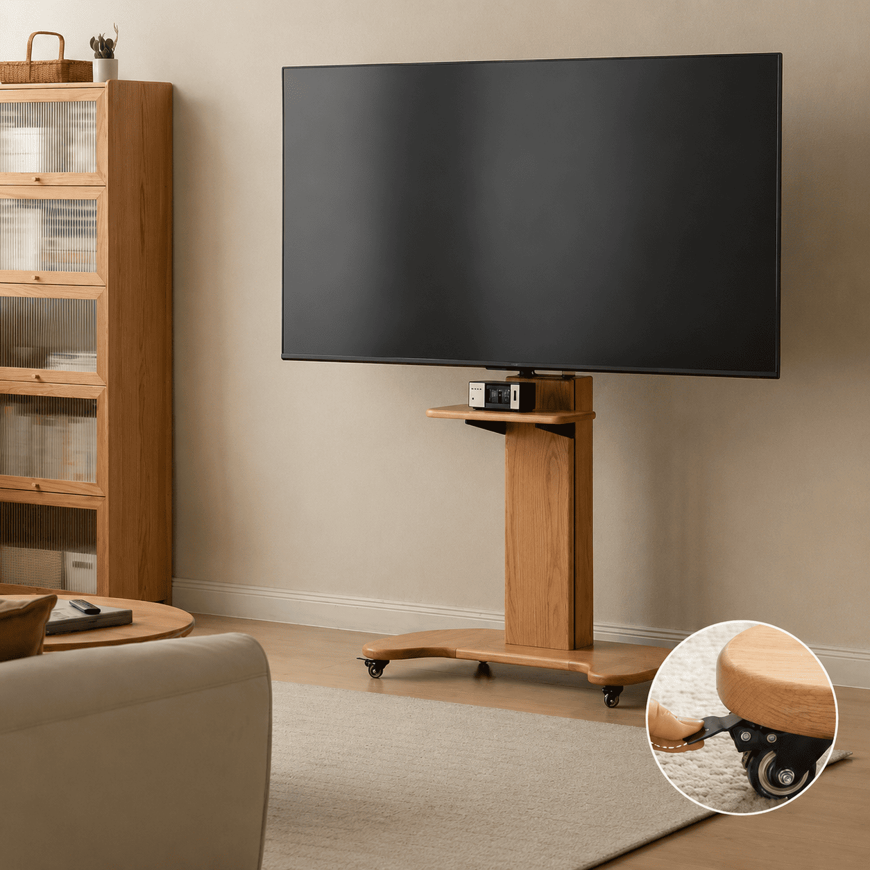 Siliqua Solid Oak Entertainment Shelf