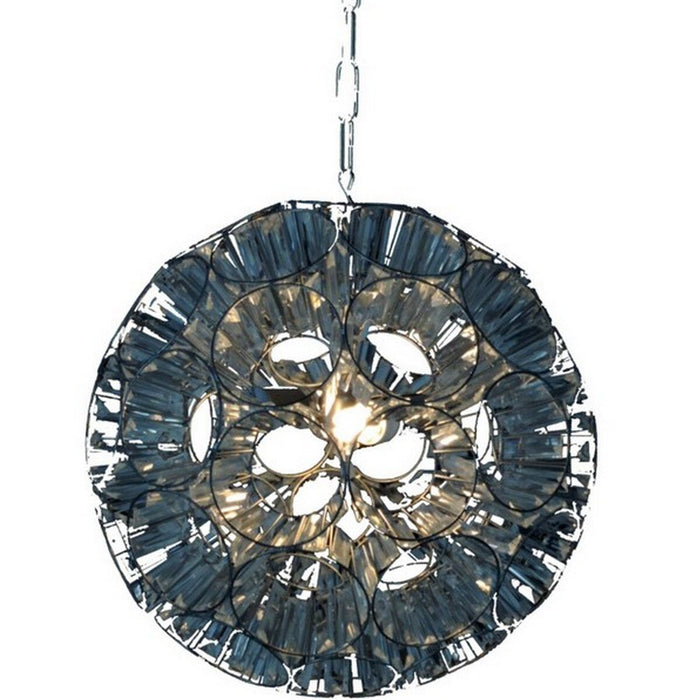 Silver Antique Glass Orb Pendant Light RCI5006