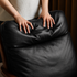 Simancas Natural Solid Walnut Genuine Leather Armchair