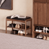 Simancas Natural Solid Walnut Shoe Bench