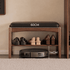 Simancas Natural Solid Walnut Shoe Bench